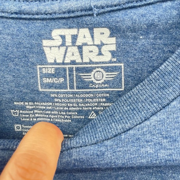 Star Wars Men Front Pocket Round Neck Short Sleeve T Shirt - Picture 4 of 5